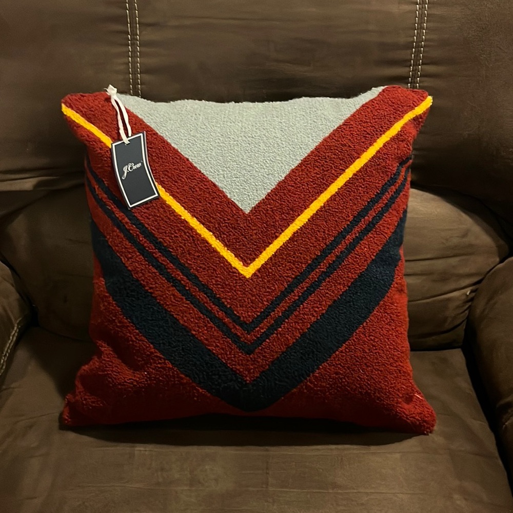 J. Crew 18”x18” home decor Throw Pillow new